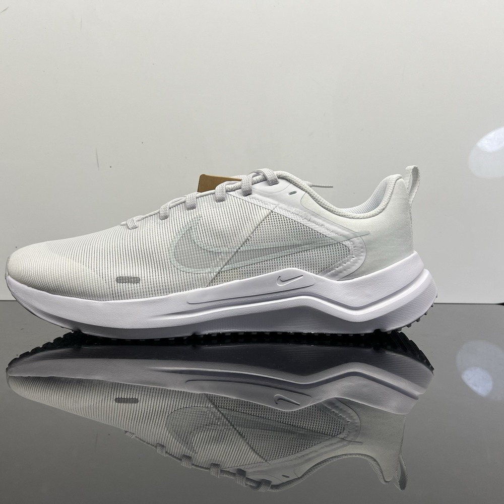Womens 8.5 - Nike Downshifter 12 Low-Top Trainer Running Shoes White - Picture 3 of 13